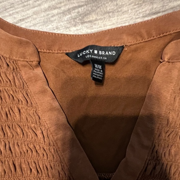 Lucky Brand brown flowy tank top - Picture 3 of 7